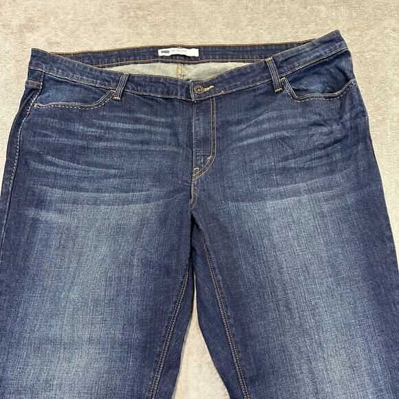 Levi's Women's Style 590‎ Bootcut Jeans Dark Wash Size 22W 36x32 - Picture 3 of 11